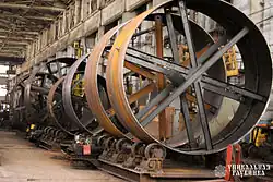 Продукция завода — обечайки, детали корпуса печи