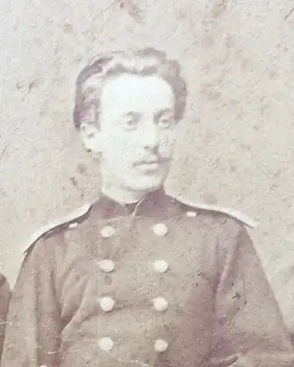 подпоручик Санкт-Петербургского гренадерского короля Фридриха-Вильгельма III полка В. А. Оде-де-Сион, Варшава, 1868—1870 годы