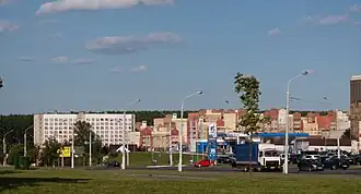 Улица Ваупшасова и современная застройка Дражни.