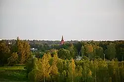 Вид из парка Майораади на Тарту