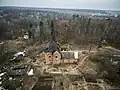 Вид на гостевой флигель, аэрофотосъёмка, 2017 год