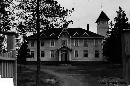 Кирха 1920 года постройки. Сгорела в 1940-1941 годах