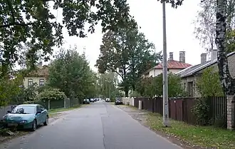 Улица Вайрога близ перекрёстка с улицей Кастранес