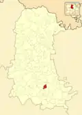 Расположение муниципалитета на карте провинции