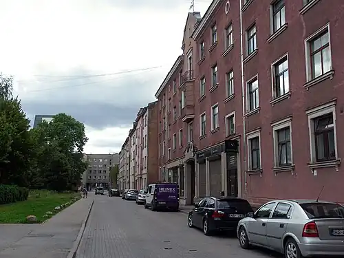 Вид улицы в Агенскалнсе