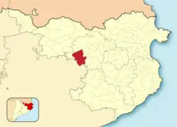 Расположение муниципалитета на карте провинции
