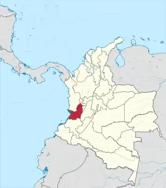 Валье-дель-Каука на карте