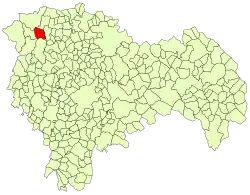 Расположение муниципалитета на карте провинции