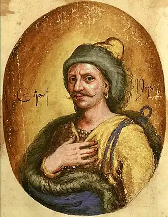 Вамех III Дадиани, из альбома зарисовок дона Кристофора де Кастелли