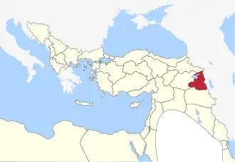 Вилайет Ван на карте