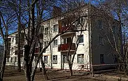 Жилой дом 1962 года, одно из старейших сохранившихся зданий Чертанова