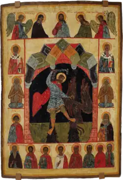 Икона последней трети XV века с изображением Никиты Бесогона