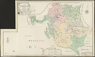 Выборгский уезд на карте