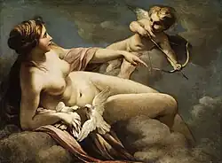 Венера и Купидон. Ок. 1700 г. Холст, масло. Местонахождение неизвестно