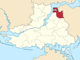 Верхнерогачикский район на карте