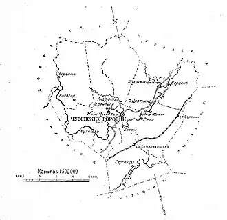 Верхне-Городковский район на карте