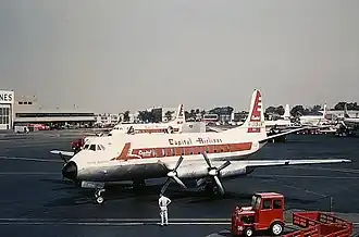Vickers 745D Viscount компании Capital Airlines