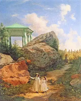 «Вид в саду дачи Марковиль в Финляндии» (Ф.&nbsp;П.&nbsp;Толстой)