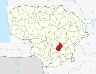 Вевисский район на карте