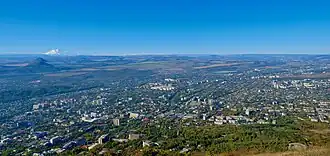 вид на город с горы Машук