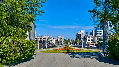 Вид в сторону проспекта Ленина