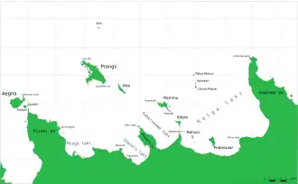 Полуостров Юминда на карте