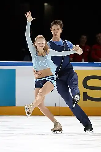 Виктория Ковалёва и Юрий Беляевна Гран-при Франции (2016)