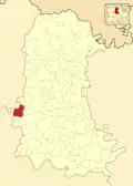 Расположение муниципалитета на карте провинции