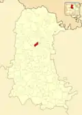 Расположение муниципалитета на карте провинции