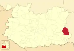 Расположение муниципалитета на карте провинции
