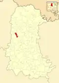 Расположение муниципалитета на карте провинции