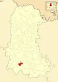 Расположение муниципалитета на карте провинции