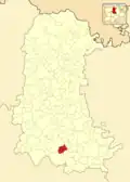 Расположение муниципалитета на карте провинции