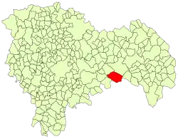 Расположение муниципалитета на карте провинции
