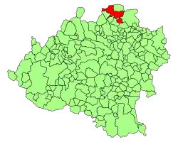 Расположение муниципалитета на карте провинции