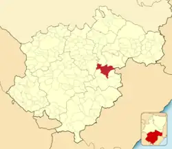 Расположение муниципалитета на карте провинции