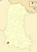 Расположение муниципалитета на карте провинции