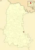 Расположение муниципалитета на карте провинции