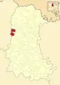 Расположение муниципалитета на карте провинции
