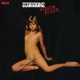 Обложка альбома Scorpions «Virgin Killer» (1976)