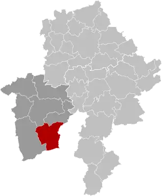 Расположение муниципалитета на карте провинции