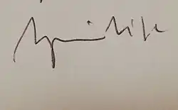 Изображение автографа