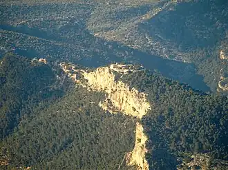 Вид на цитадель крепости с высоты птичьего полёта