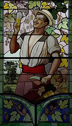 Витраж, Музей пива, Сен-Никола-де-Пор, Франция