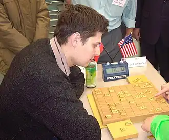 Владимир Фролочкин на Международном форуме сёги 2014 года.