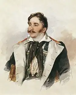 Портрет работы Петра Соколова,1832 г.