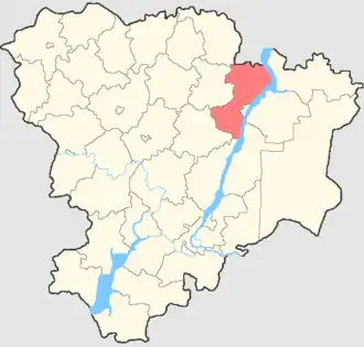 Камышинский район на карте