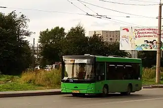 МАЗ-206  на улице Маршала Конева