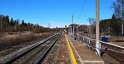 Вид с платформы в сторону Люкшудьи