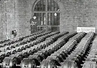 Электромоторы, изготовленные для «Волгодонстроя», 1951 год